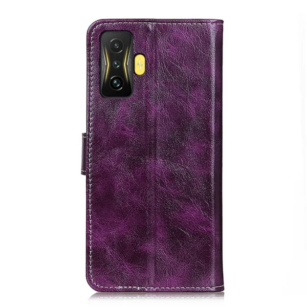 RETRO Peňaženkový obal Xiaomi Poco F4 GT fialový