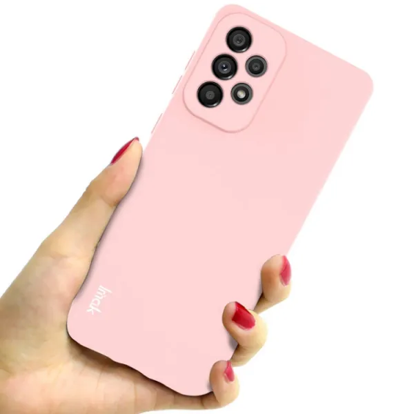 IMAK RUBBER Gumený kryt Samsung Galaxy A73 5G ružový