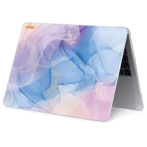 ENKAY MARBLE Puzdro pre MacBook Pro 14" A2442 / A2279 PURPLE