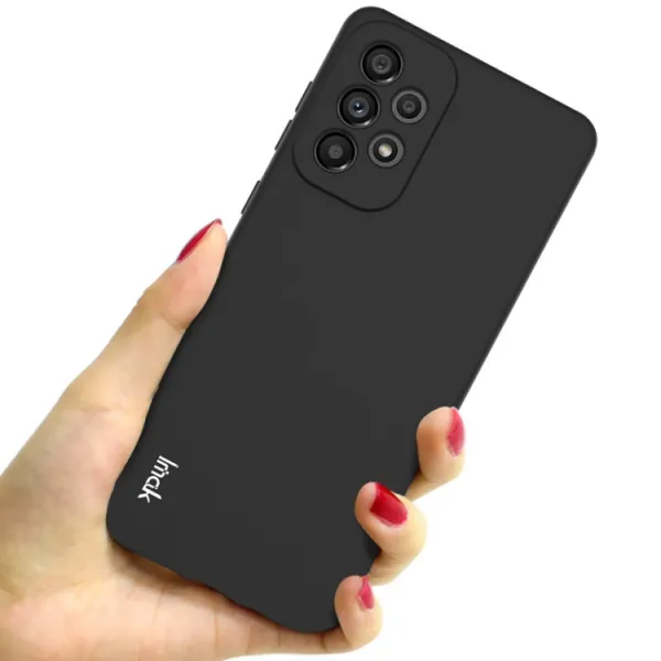 IMAK RUBBER Gumený kryt Samsung Galaxy A73 5G čierny