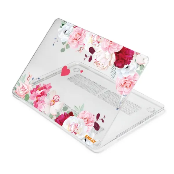 ENKAY FLOWER Puzdro pre MacBook Pro 16" A2485 PEONY