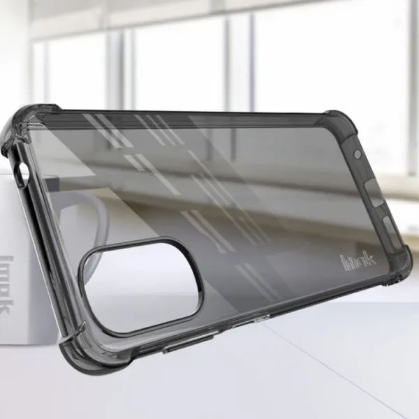 IMAK Ochranný silikónový kryt + fólia Motorola Moto G22 čierny