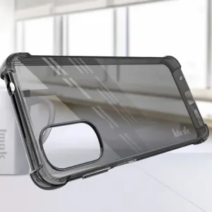 IMAK Ochranný silikónový kryt + fólia Motorola Moto G22 čierny