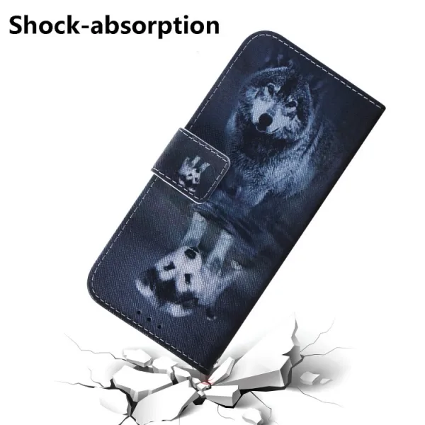 ART Peňaženkový kryt pre Motorola Moto G52 WOLF DOG