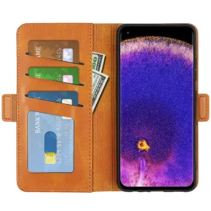 SIDE Peňaženkové puzdro Oppo Find X5 Pro svetlohnedé