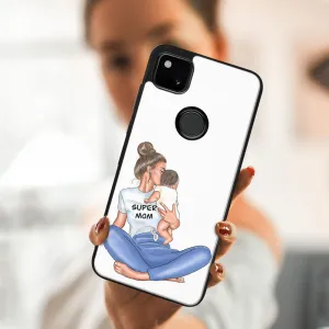 MY ART Silikónový obal Google Pixel 4a SUPERMOM (112)