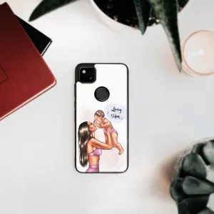 MY ART Silikónový obal Google Pixel 4a LOVING MOM (115)
