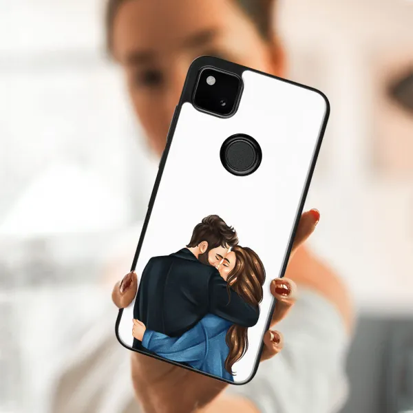 MY ART Silikónový obal Google Pixel 4a COUPLE (117)