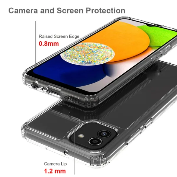 SHOCK Extra odolný kryt Samsung Galaxy A03 priehľadný