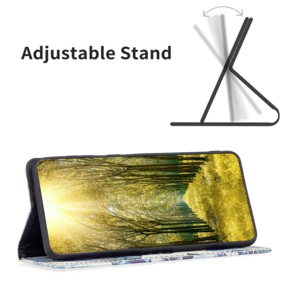 ART Peňaženkový kryt Xiaomi Poco M4 Pro 5G / Redmi Note 11S 5G BLUE LEAVES