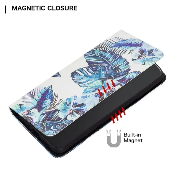 ART Peňaženkový kryt Xiaomi Poco M4 Pro 5G / Redmi Note 11S 5G BLUE LEAVES