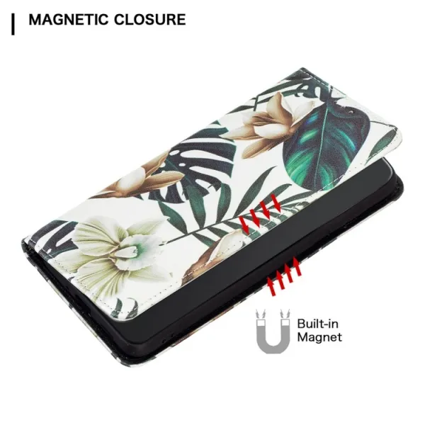ART Peňaženkový kryt Xiaomi Poco M4 Pro 5G / Redmi Note 11S 5G GREEN LEAVES