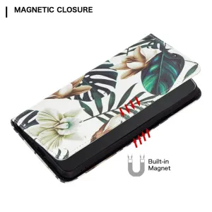 ART Peňaženkový kryt Xiaomi Poco M4 Pro 5G / Redmi Note 11S 5G GREEN LEAVES