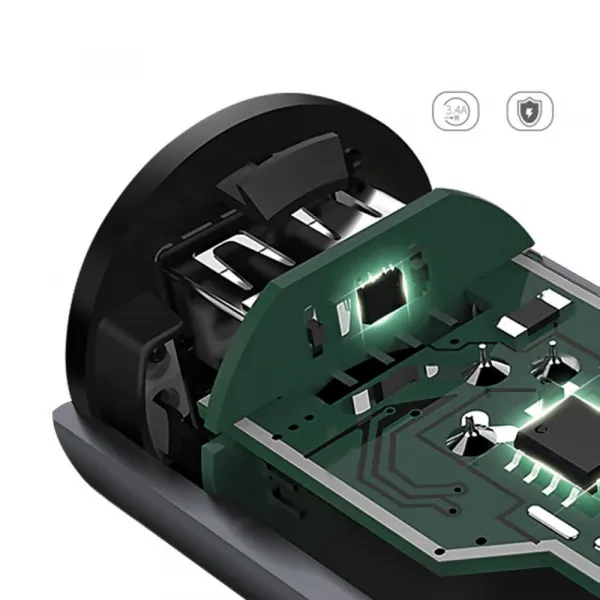 DUDAO R5s Nabíjačka do auta 2x USB 3.4A šedé
