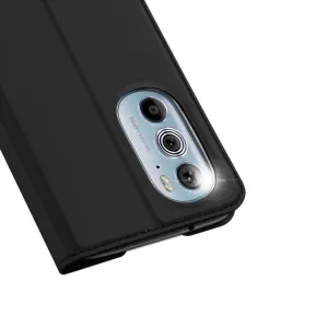 DUX Peňaženkový kryt Motorola Edge 30 Pro čierny