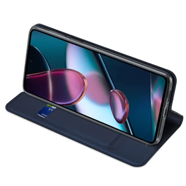DUX Peňaženkový kryt Motorola Edge 30 Pro modrý