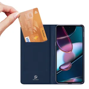 DUX Peňaženkový kryt Motorola Edge 30 Pro modrý