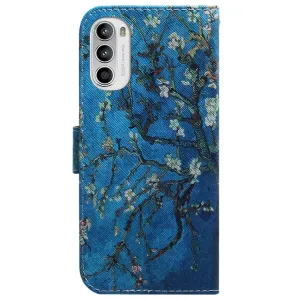 ART Peňaženkový kryt pre Motorola Moto G52 PLUM BLOSSOM