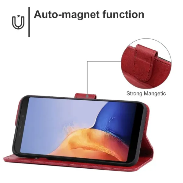 SMOOTH Peňaženkové puzdro Ulefone Armor X9 / X9 Pro červené