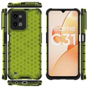 HONEYCOMB Ochranný kryt Realme C31 zelený
