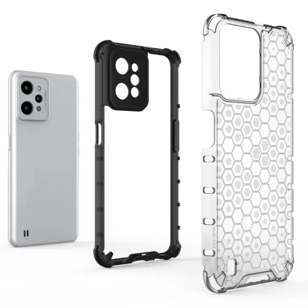 HONEYCOMB Ochranný kryt Realme C31 biely