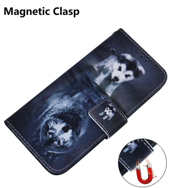 ART Peňaženkový kryt pre Motorola Moto G52 WOLF DOG