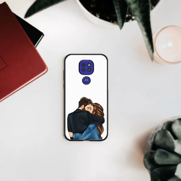 MY ART Silikónový obal Motorola Moto G9 Play / E7 Plus COUPLE (117)