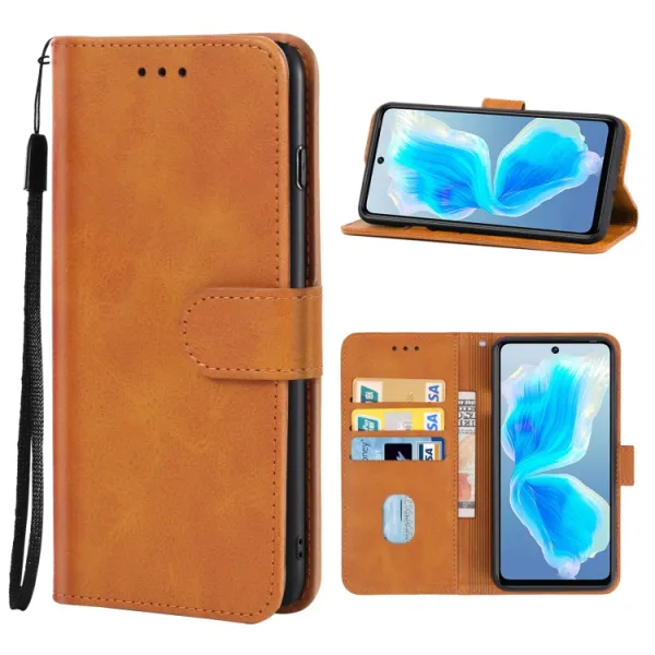 SMOOTH Peňaženkové puzdro Tecno Camon 18 hnedé
