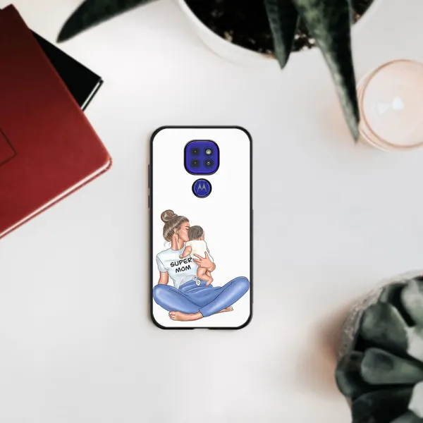 MY ART Silikónový obal Motorola Moto G9 Play / E7 Plus SUPERMOM (112)