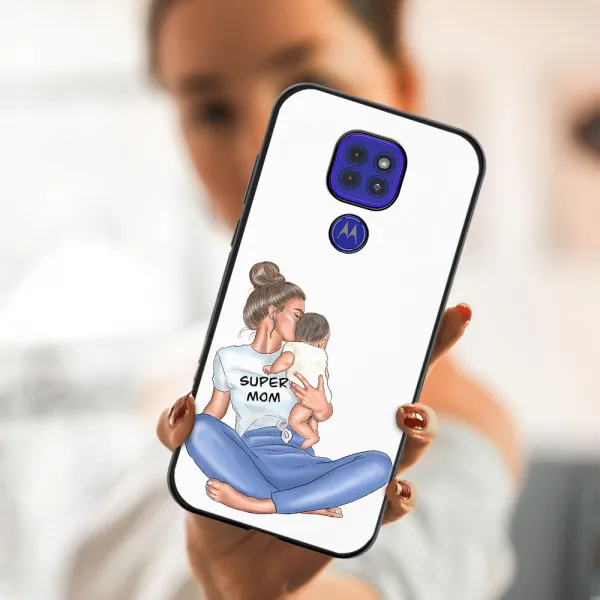 MY ART Silikónový obal Motorola Moto G9 Play / E7 Plus SUPERMOM (112)