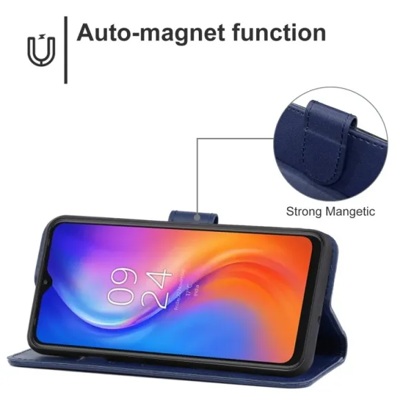 SMOOTH Peňaženkové puzdro Tecno Spark 8 modré