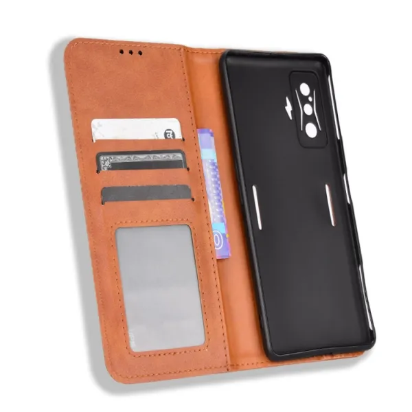 BUSINESS Peňaženkový kryt pre Xiaomi Poco F4 GT hnedý
