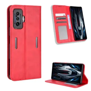 BUSINESS Peňaženkový kryt pre Xiaomi Poco F4 GT červený