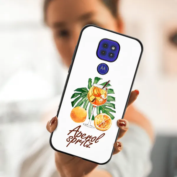 MY ART Silikónový obal Motorola Moto G9 Play / E7 Plus APEROL (127)
