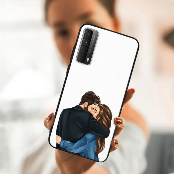 MY ART Silikónový obal Huawei P Smart 2021 COUPLE (117)