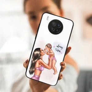 MY ART Silikónový obal Huawei Nova 8i LOVING MOM (115)