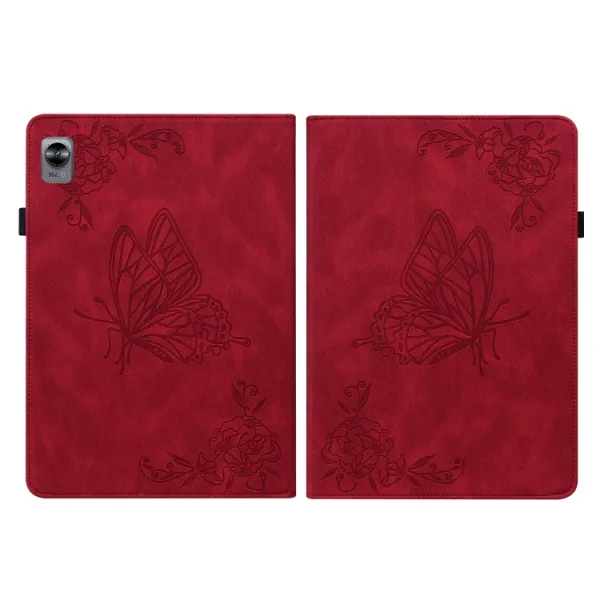 ART BUTTERFLY Zaklápacie puzdro Realme Pad Mini červené