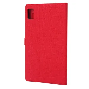 FABRIC Zaklápací obal pre Realme Pad Mini červený