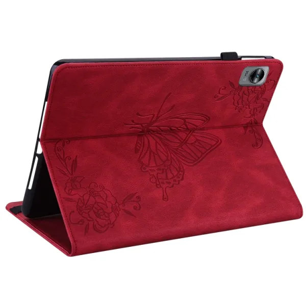 ART BUTTERFLY Zaklápacie puzdro Realme Pad Mini červené