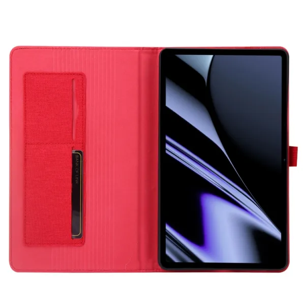FABRIC Zaklápací obal pre Realme Pad Mini červený