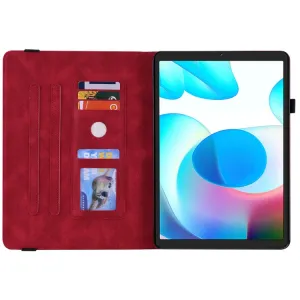 ART BUTTERFLY Zaklápacie puzdro Realme Pad Mini červené