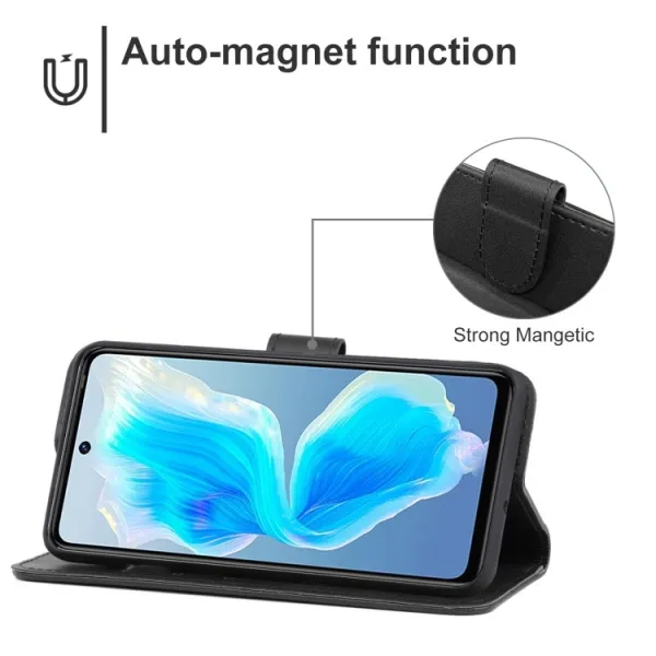 SMOOTH Peňaženkové puzdro Tecno Camon 18 čierne