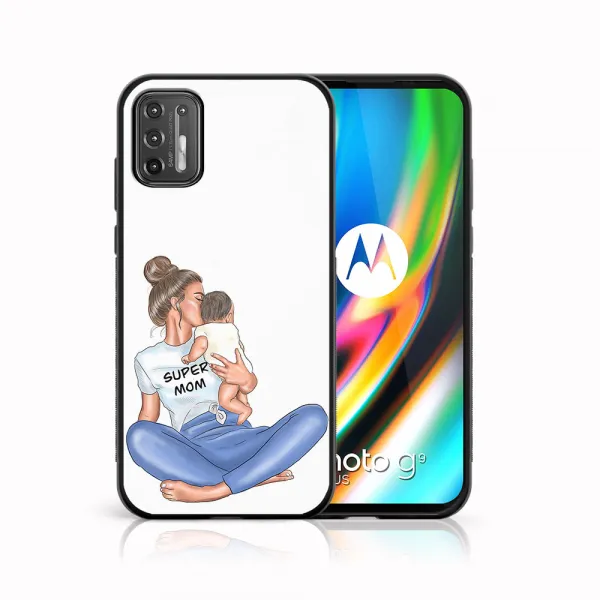 MY ART Silikónový obal Motorola Moto G9 Plus SUPERMOM (112)