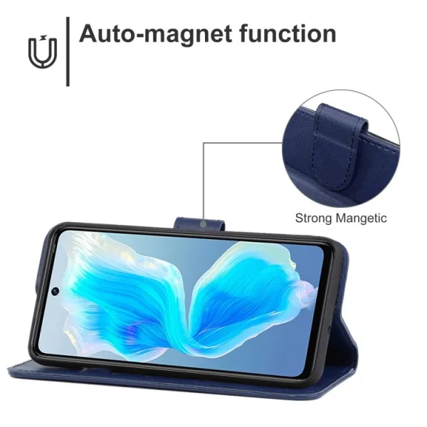 SMOOTH Peňaženkové puzdro Tecno Camon 18 modré