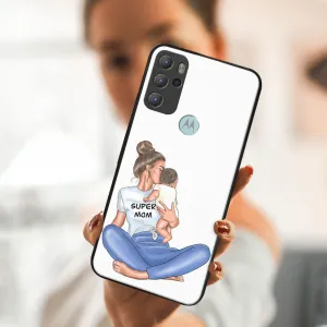 MY ART Silikónový obal Motorola Moto G60s SUPERMOM (112)