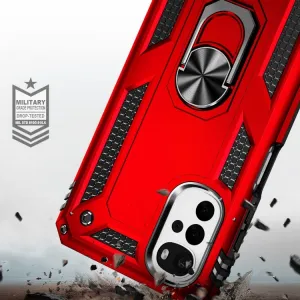 RING Ochranný obal pre Motorola Moto G22 červený