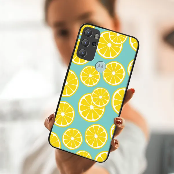 MY ART Silikónový obal Motorola Moto G60s LEMON (121)