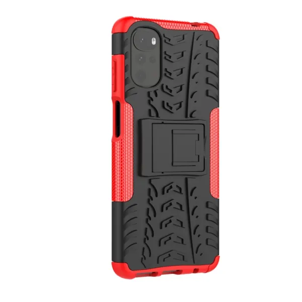 STAND Extra odolný obal Motorola Moto G22 červený