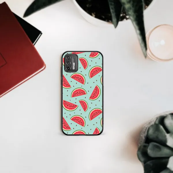 MY ART Silikónový obal Motorola Moto G9 Plus WATERMELON (120)