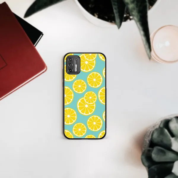 MY ART Silikónový obal Motorola Moto G9 Plus LEMON (121)